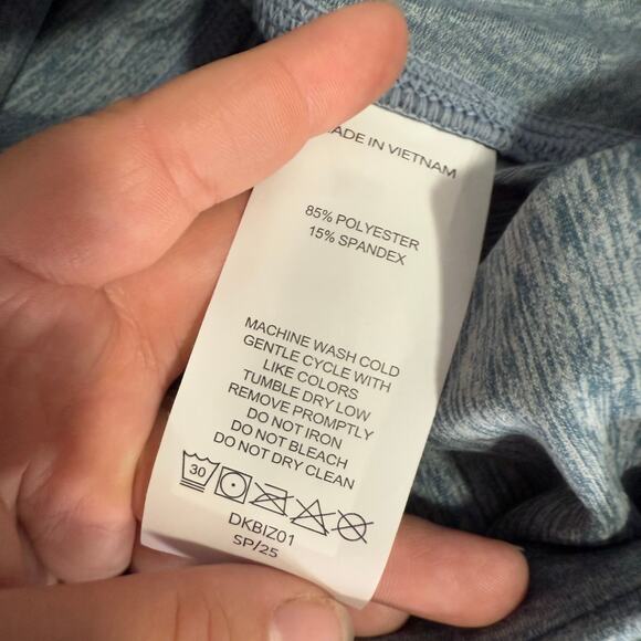 Quince Ultra Soft High Rise Pocket Legging, Heather Sky Blue, S - Picture 5 of 6